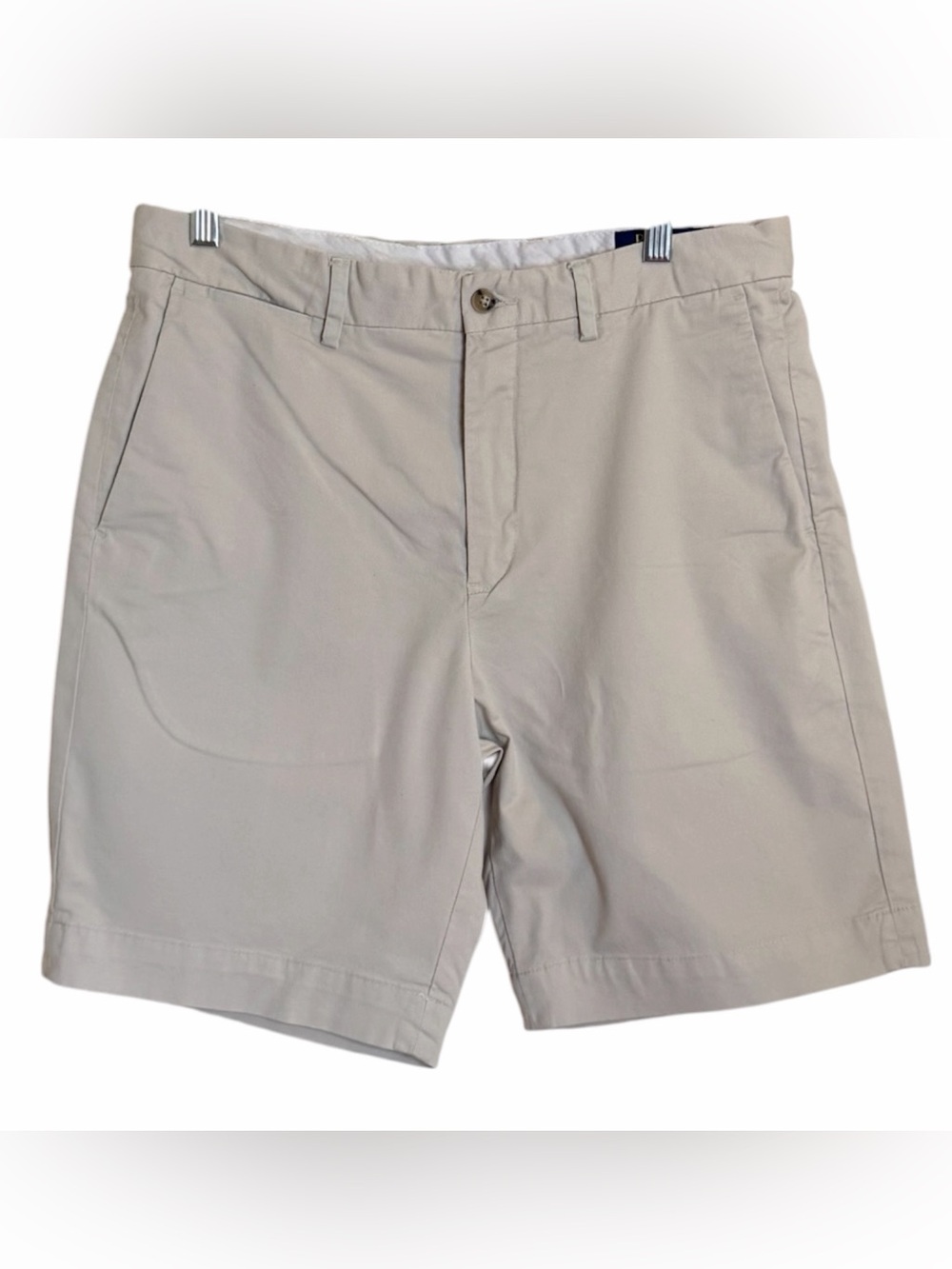 Polo Ralph Lauren Tan Flat-Front Chino Shorts. Size 32